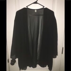 Black kimono cover up